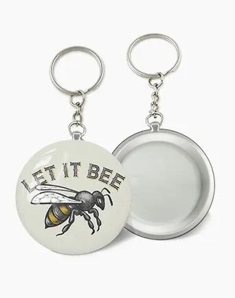 Custom Badge with Key Rings