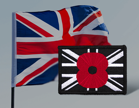 Custom England Embroidered Badges