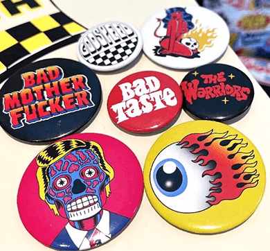 full color print button badges
