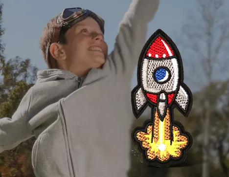 Custom Fun Embroidered Badges