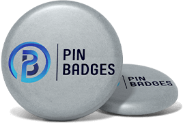 Custom Silver Paper Button Badges
