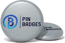 Custom Silver Paper Button Badges