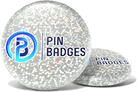 Custom Sparkle Button Badges