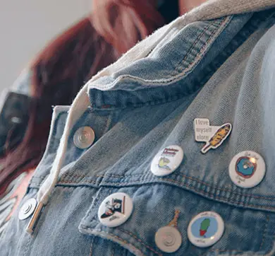 wear your button badges