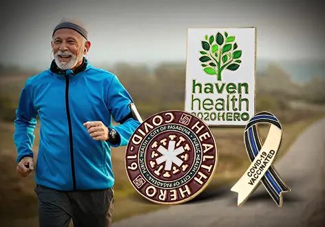 Health Enamel Pin Badges