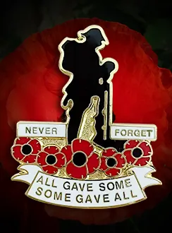 Poppy Enamel Pin Badges