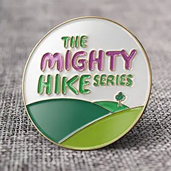 the mighty hike series custom pin badges