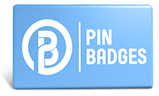 rectangular button badges