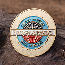 British Airways personalised pin badges