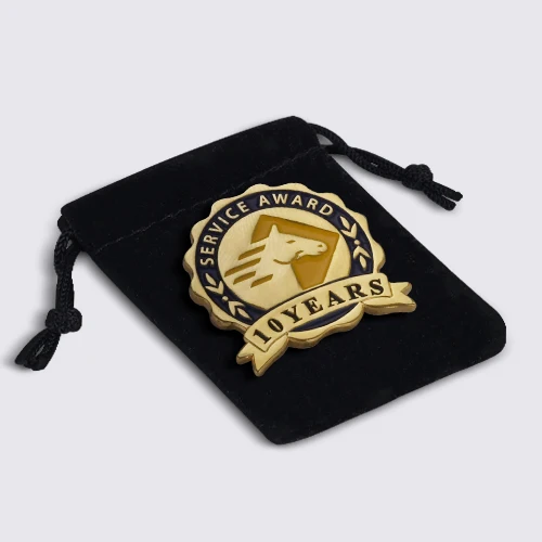 Velour Pouch pin with Velour Pouch