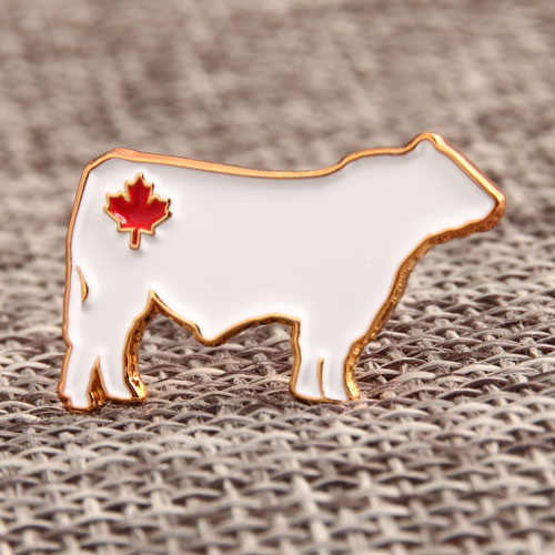 Custom White Cow Pins
