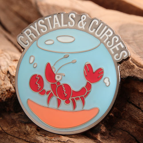 Custom Crystals & Curses Lapel Pins 