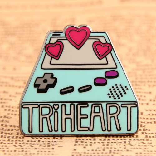 Custom Triheart Enamel Pins