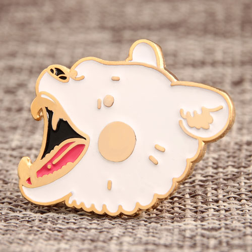 Custom White Bear Pins