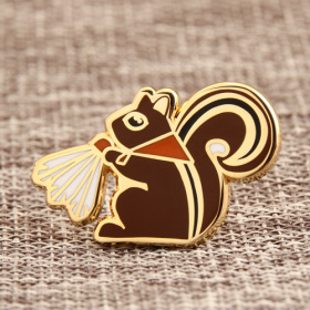 Custom Squirrel Enamel Pins