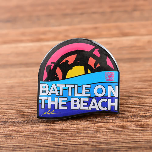 Battle on the Beach Custom Pins