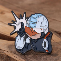 Cartoon Boy Custom Enamel Pins